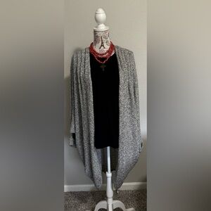 American Apparel Black and Gray Women's Cardigan